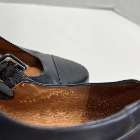 Beautifeel Mary Jane Heels High Heeled Shoes Buckle Leather Navy Blue Size 39 9 - Picture 8 of 12